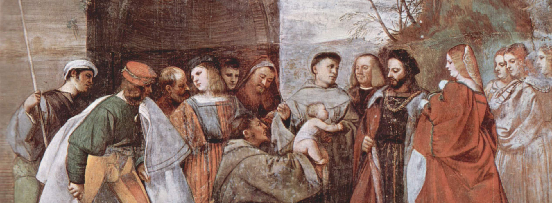 San Antonio -Milagro del recién nacido -Tiziano